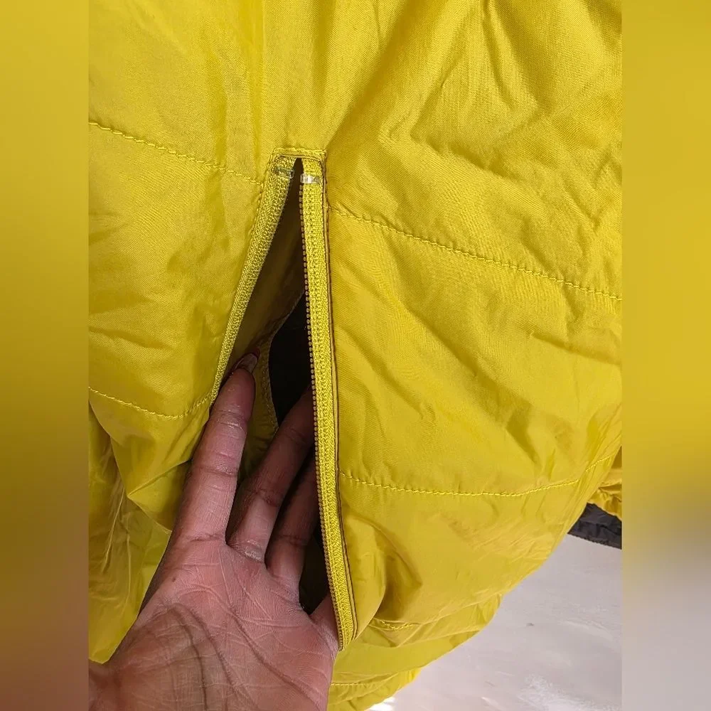 The North Face Mens Full Zip Packable Jacket Polyester size XXL Chartreuse